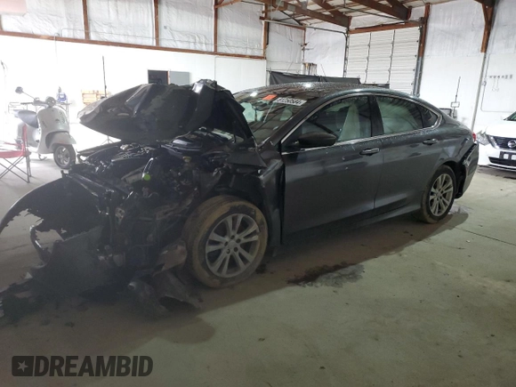 2015 Chrysler 200 Limited with VIN 1C3CCCAG0FN634135, listed as a Copart auction lot 81250584 with 0 mi miles and Salvage Title. Bid and sale history available at carsss.com. Image 1.