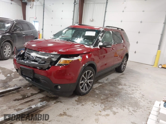 2015 Ford Explorer XLT with VIN 1FM5K7D84FGA40411, listed as a IAAI auction lot 41427414 with 83,345 mi miles and . Bid and sale history available at carsss.com. Image 2.