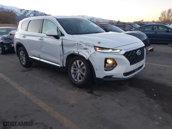 2019 Hyundai Santa Fe SE with VIN 5NMS23AD9KH077362, listed as a IAAI auction lot 41890584 with 132,476 mi miles. Bid and sale history available at carsss.com. Image 1.