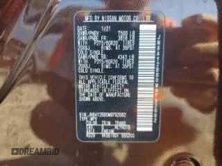 2021 Nissan Armada SL z VIN JN8AY2BB0M9792082, wystawiony jako Copart lot #56521405 z przebiegiem 130 667 mil mil oraz Tytuł czysty. Historia ofert i sprzedaży dostępna na DreamBid. Obrazek 13.