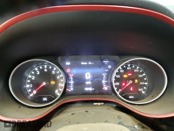 2020 Jeep Compass Trailhawk with VIN 3C4NJDDB4LT119165, listed as a Copart auction lot 48454355 with 135,492 mi miles and Salvage title. Bid and sale history available at DreamBid. Image 9.