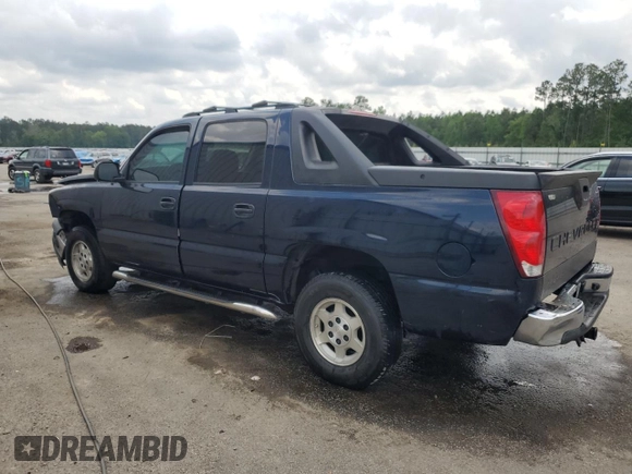 2005 Chevrolet Avalanche Z66 with VIN 3GNEC12Z95G286942, listed as a Copart auction lot 53997305 with 186,714 mi miles and Salvage title. Bid and sale history available at DreamBid. Image 2.