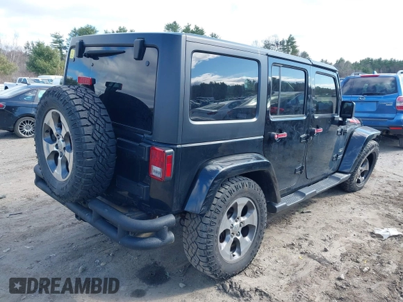 2017 Jeep Wrangler Unlimited Sahara with VIN 1C4BJWEG8HL711566, listed as a IAAI auction lot 42047290 with 147,789 mi miles and . Bid and sale history available at DreamBid. Image 4.