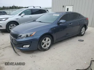 2015 Kia Optima LX with VIN 5XXGM4A78FG483699, listed as a Copart auction lot 50374375 with 110,619 mi miles and Salvage Title. Bid and sale history available at carsss.com. Image 1.