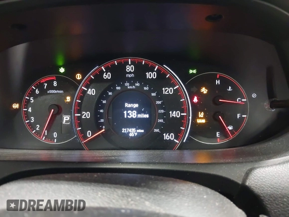 2016 Honda Accord Touring with VIN 1HGCT2B05GA002832, listed as a IAAI auction lot 42221520 with 217,435 mi miles and . Bid and sale history available at DreamBid. Image 7.