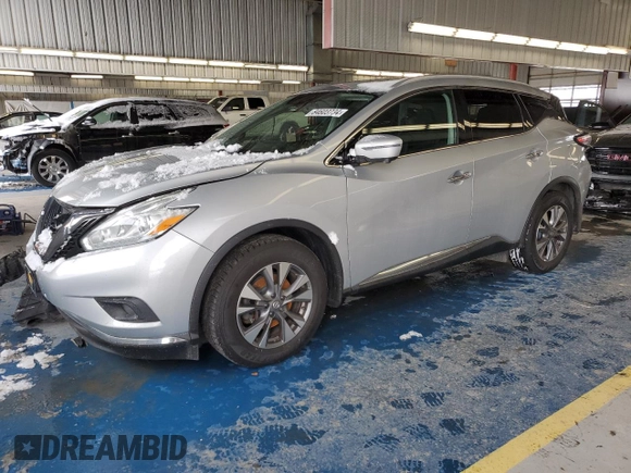 2017 Nissan Murano SL with VIN 5N1AZ2MH0HN117416, listed as a Copart auction lot 84603734 with 130,567 mi miles and Clean Title. Bid and sale history available at carsss.com. Image 1.