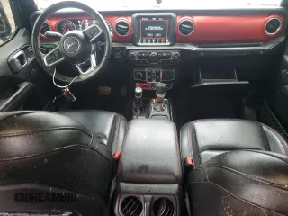 2021 Jeep Wrangler Unlimited Rubicon with VIN 1C4HJXFNXMW612186, listed as a Copart auction lot 56786665 with 52,379 mi miles and Salvage title. Bid and sale history available at DreamBid. Image 8.