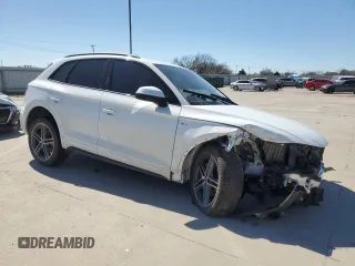 2024 Audi Q5 S line Premium Plus with VIN WA1E2AFY5R2005452, listed as a Copart auction lot 47797665 with 12,735 mi miles and Salvage title. Bid and sale history available at DreamBid. Image 4.