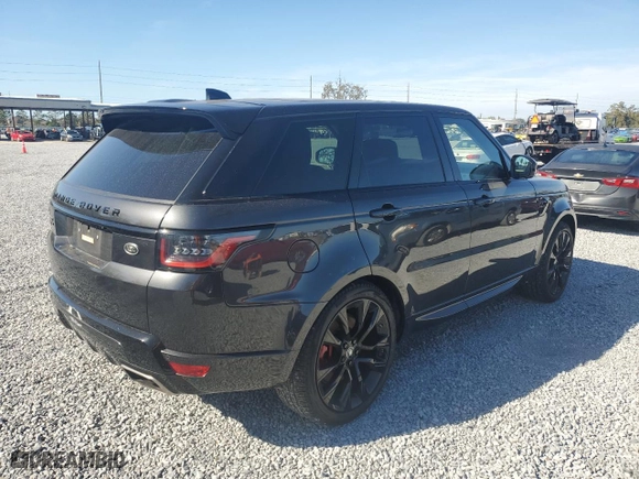 2020 Land Rover Range Rover Sport HST with VIN SALWS2RU3LA899286, listed as a Copart auction lot 79952684 with 22,851 mi miles and Non Repairable. Bid and sale history available at carsss.com. Image 3.