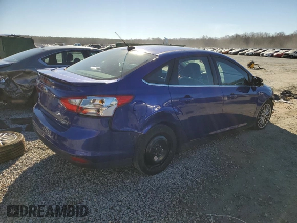 2014 Ford Focus Titanium with VIN 1FADP3J27EL410059, listed as a Copart auction lot 41634085 with 156,053 mi miles and Salvage Title. Bid and sale history available at carsss.com. Image 3.