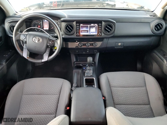 2021 Toyota Tacoma 2WD SR with VIN 3TYRX5GN0MT015610, listed as a Copart auction lot 46973975 with 58,264 mi miles and Salvage Title. Bid and sale history available at carsss.com. Image 8.