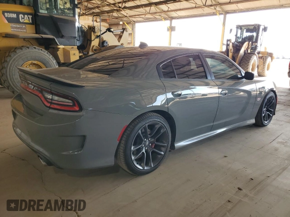 2019 Dodge Charger Scat Pack with VIN 2C3CDXGJ7KH697114, listed as a Copart auction lot 55152705 with 47,322 mi miles and Clean Title. Bid and sale history available at DreamBid. Image 3.