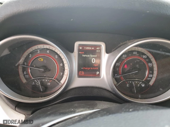 2017 Dodge Journey SE with VIN 3C4PDCAB0HT707134, listed as a Copart auction lot 50392885 with 112,934 mi miles and Clean Title. Bid and sale history available at carsss.com. Image 9.