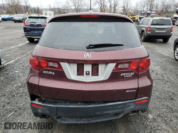 2010 Acura RDX with VIN 5J8TB1H28AA004636, listed as a Copart auction lot 52723855 with 123,569 mi miles and Salvage Title. Bid and sale history available at carsss.com. Image 6.