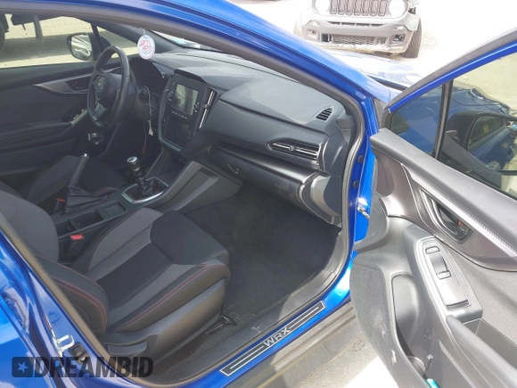 2022 Subaru WRX with VIN JF1VBAA60N9016362, listed as a IAAI auction lot 41633421 with 47,467 mi miles. Bid and sale history available at carsss.com. Image 5.