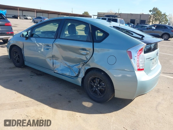 2013 Toyota Prius One with VIN JTDKN3DU4D1632511, listed as a IAAI auction lot 41834484 with 140,296 mi miles. Bid and sale history available at carsss.com. Image 3.