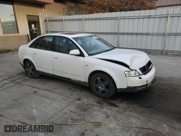 2003 Audi A4 1.8T with VIN WAULC68E03A333284, listed as a Copart auction lot 76754804 with 0 mi miles and Clean Title. Bid and sale history available at carsss.com. Image 4.