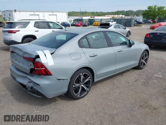 2024 Volvo S60 Plus Dark Theme with VIN 7JRL12TL2RG301001, listed as a IAAI auction lot 42160706 with 13,759 mi miles and . Bid and sale history available at DreamBid. Image 4.