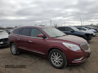 2016 Buick Enclave Leather with VIN 5GAKVBKD7GJ129414, listed as a Copart auction lot 80619034 with 141,253 mi miles and Salvage Title. Bid and sale history available at DreamBid. Image 4.