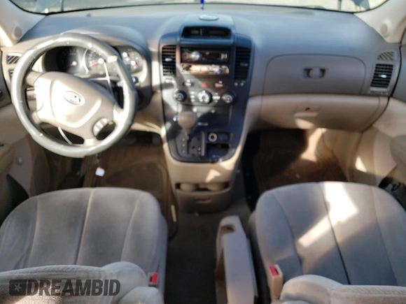 2007 Kia Sedona EX with VIN KNDMB233776121810, listed as a Copart auction lot 77229344 with 133,193 mi miles and Salvage Title. Bid and sale history available at carsss.com. Image 8.
