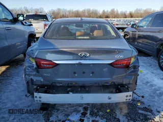 2023 Infiniti Q50 Luxe with VIN JN1EV7BR9PM542294, listed as a Copart auction lot 88853365 with 13,295 mi miles and Salvage title. Bid and sale history available at DreamBid. Image 6.