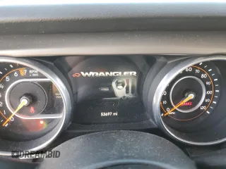 2018 Jeep Wrangler Unlimited Sport with VIN 1C4HJXDG9JW239352, listed as a Copart auction lot 60150475 with 53,697 mi miles and Salvage title. Bid and sale history available at DreamBid. Image 9.