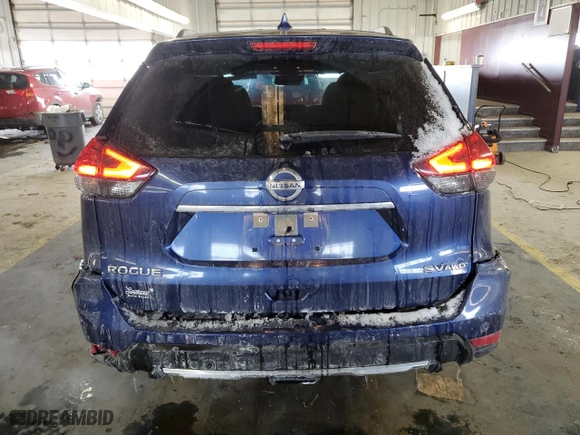 2020 Nissan Rogue SV with VIN JN8AT2MV9LW102271, listed as a Copart auction lot 45492445 with 113,206 mi miles and Salvage Title. Bid and sale history available at carsss.com. Image 6.
