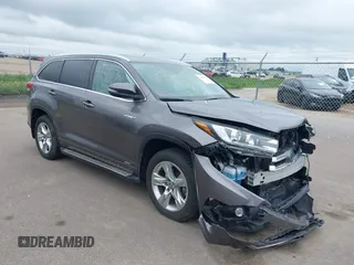 2019 Toyota Highlander Hybrid Limited with VIN 5TDDGRFH4KS072964, listed as a IAAI auction lot 42460417 with 65,216 mi miles and . Bid and sale history available at DreamBid. Image 1.
