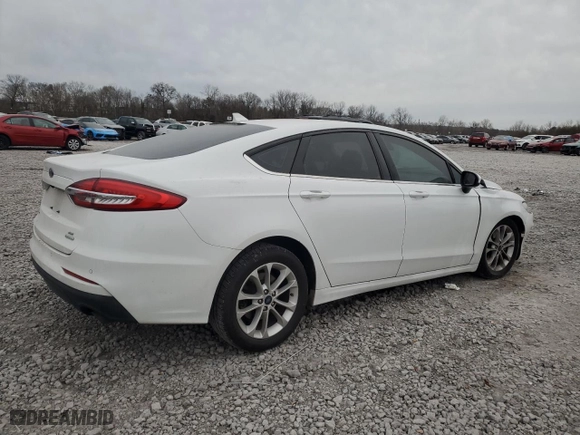 2020 Ford Fusion SE with VIN 3FA6P0HDXLR110951, listed as a Copart auction lot 88702955 with 0 mi miles and Salvage Title. Bid and sale history available at carsss.com. Image 3.