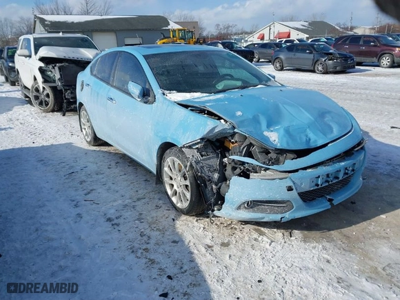 2013 Dodge Dart Limited with VIN 1C3CDFCH9DD269011, listed as a IAAI auction lot 41379888 with 90,022 mi miles. Bid and sale history available at carsss.com. Image 1.
