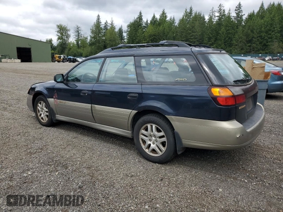 2002 Subaru Legacy Outback with VIN 4S3BH675927625674, listed as a Copart auction lot 59681475 with 302,635 mi miles and Salvage title. Bid and sale history available at DreamBid. Image 2.