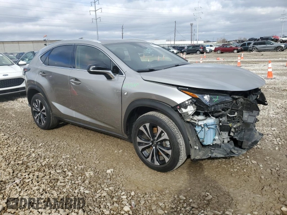 2020 Lexus NX with VIN JTJSARDZ5L2231100, listed as a Copart auction lot 43446915 with 39,686 mi miles and Salvage Title. Bid and sale history available at carsss.com. Image 4.