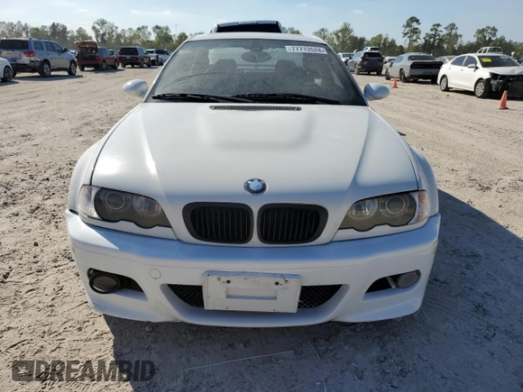 2002 BMW 3 Series M3 with VIN WBSBL93442JR14535, listed as a Copart auction lot 77713524 with 105,154 mi miles and Salvage Title. Bid and sale history available at DreamBid. Image 5.