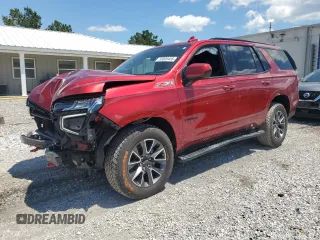2021 Chevrolet Tahoe Z71 z VIN 1GNSKPKD9MR349131, wystawiony jako Copart lot #59009405 z przebiegiem 24 115 mil mil oraz Szkoda całkowita • Salvage title. Historia ofert i sprzedaży dostępna na DreamBid. Obrazek 1.