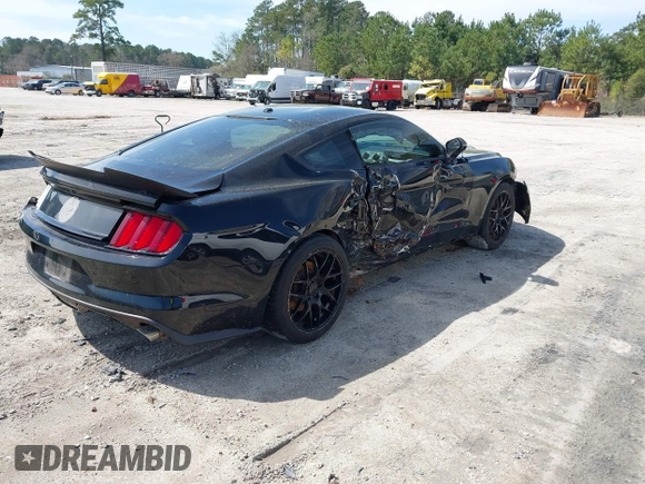 2017 Ford Mustang EcoBoost with VIN 1FA6P8TH9H5259449, listed as a IAAI auction lot 41820818 with 1 mi miles. Bid and sale history available at carsss.com. Image 4.