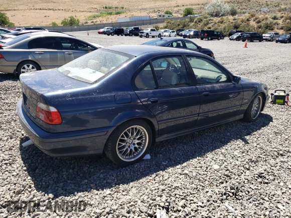 2002 BMW 5 Series 530iA with VIN WBADT63402CH93764, listed as a Copart auction lot 64886594 with 0 mi miles and Salvage Title. Bid and sale history available at carsss.com. Image 3.