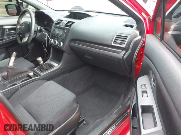 2015 Subaru WRX Premium with VIN JF1VA1D61F9832772, listed as a IAAI auction lot 41687640 with 121,102 mi miles. Bid and sale history available at carsss.com. Image 5.