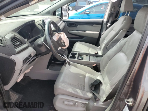 2019 Honda Odyssey EX-L with VIN 5FNRL6H77KB045363, listed as a Copart auction lot 49077865 with 66,701 mi miles and Salvage Title. Bid and sale history available at DreamBid. Image 7.