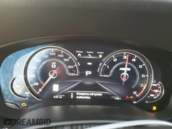 2019 BMW M5 z VIN WBSJF0C53KB284878, wystawiony jako Copart lot #86763564 z przebiegiem Nie podano mil oraz Szkoda całkowita • Salvage title. Historia ofert i sprzedaży dostępna na DreamBid. Obrazek 9.