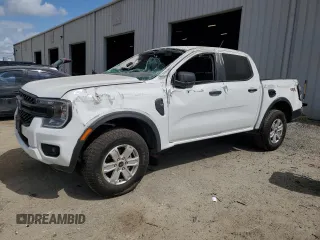 2024 Ford Ranger XL with VIN 1FTER4PH3RLE48663, listed as a Copart auction lot 55063265 with 10,666 mi miles and Salvage title. Bid and sale history available at DreamBid. Image 1.