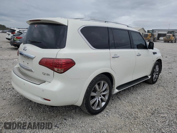 2014 Infiniti QX80 with VIN JN8AZ2NF3E9552182, listed as a Copart auction lot 71365274 with 140,903 mi miles and Salvage Title. Bid and sale history available at carsss.com. Image 3.
