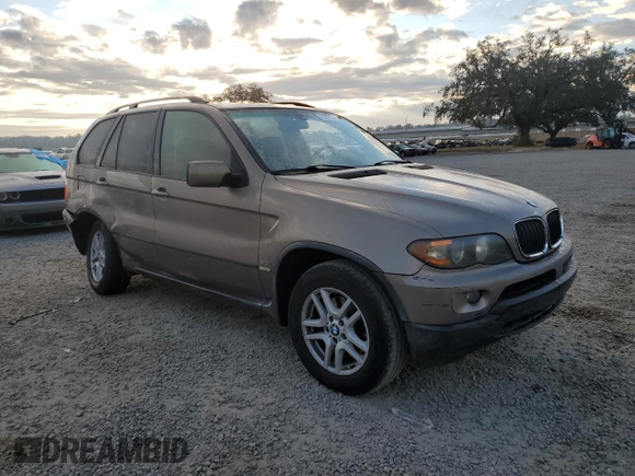 2005 BMW X5 3.0i with VIN 5UXFA13535LY17925, listed as a Copart auction lot 83098944 with 194,951 mi miles and Salvage Title. Bid and sale history available at carsss.com. Image 4.