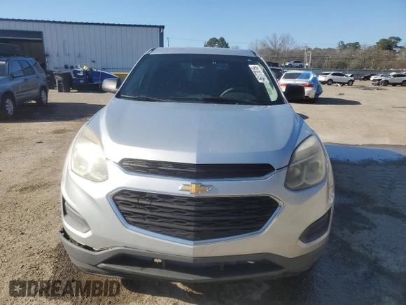 2017 Chevrolet Equinox LS with VIN 2GNALBEK1H1524489, listed as a Copart auction lot 46177015 with 143,742 mi miles and Salvage Title. Bid and sale history available at carsss.com. Image 5.