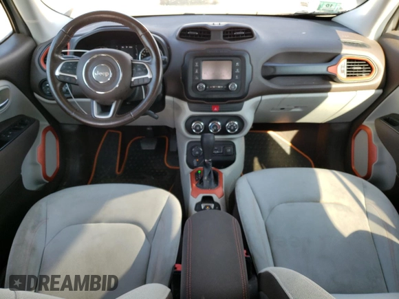 2017 Jeep Renegade Latitude with VIN ZACCJBBB8HPF85520, listed as a Copart auction lot 49056275 with 104,159 mi miles and Salvage Title. Bid and sale history available at carsss.com. Image 8.