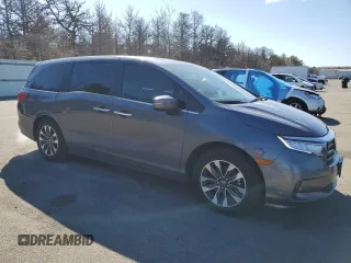 2024 Honda Odyssey EX-L with VIN 5FNRL6H68RB037841, listed as a Copart auction lot 50380715 with 11,880 mi miles and Salvage Title. Bid and sale history available at DreamBid. Image 4.