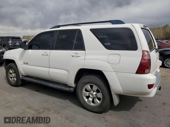 2004 Toyota 4Runner SR5 with VIN JTEBU14R340025309, listed as a Copart auction lot 53566625 with 210,629 mi miles and Clean title. Bid and sale history available at DreamBid. Image 2.