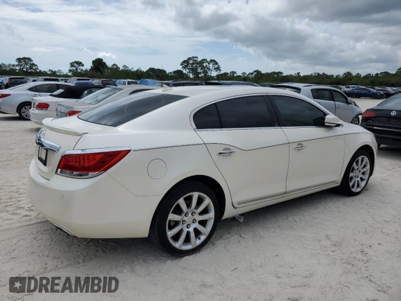 2013 Buick LaCrosse Touring with VIN 1G4GJ5G35DF302150, listed as a Copart auction lot 55142355 with 131,571 mi miles and Salvage title. Bid and sale history available at DreamBid. Image 3.