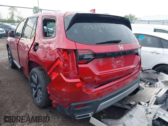 2025 Honda Pilot Elite z VIN 5FNYG1H82SB053897, wystawiony jako IAAI lot #42159290 z przebiegiem 6 168 mil mil oraz . Historia ofert i sprzedaży dostępna na DreamBid. Obrazek 3.