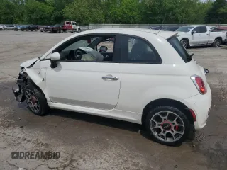 2015 FIAT 500 Sport z VIN 3C3CFFBRXFT625516, wystawiony jako Copart lot #57797775 z przebiegiem Nie podano mil oraz Szkoda całkowita • Salvage title. Historia ofert i sprzedaży dostępna na DreamBid. Obrazek 2.