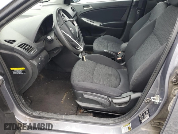 2017 Hyundai Accent SE with VIN KMHCT5AE0HU317157, listed as a Copart auction lot 62936833 with 173,381 mi miles and . Bid and sale history available at DreamBid. Image 7.